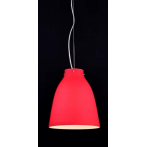 COD 4088 PENDENTE VIDRO ACETINADO VERMELHO 1L 30CM